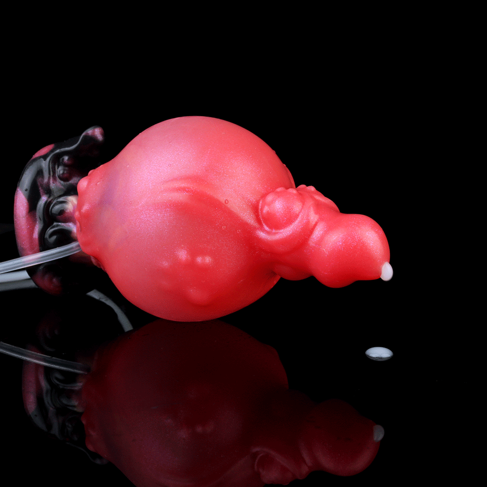 Dildo Quái Phồng 15cm Gân Đỏ Nút Lạ Siêu Khủng Khiếp