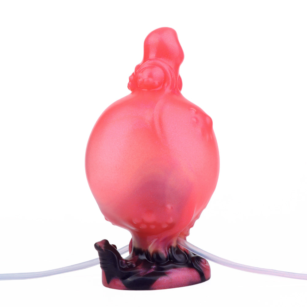 Dildo Quái Phồng 15cm Gân Đỏ Nút Lạ Siêu Khủng Khiếp