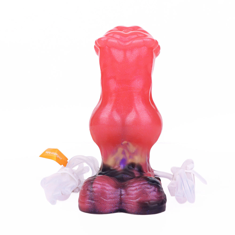 Dildo Ngựa Phồng Bơm Tinh Hoạt Hình Đỏ Nhỏ 