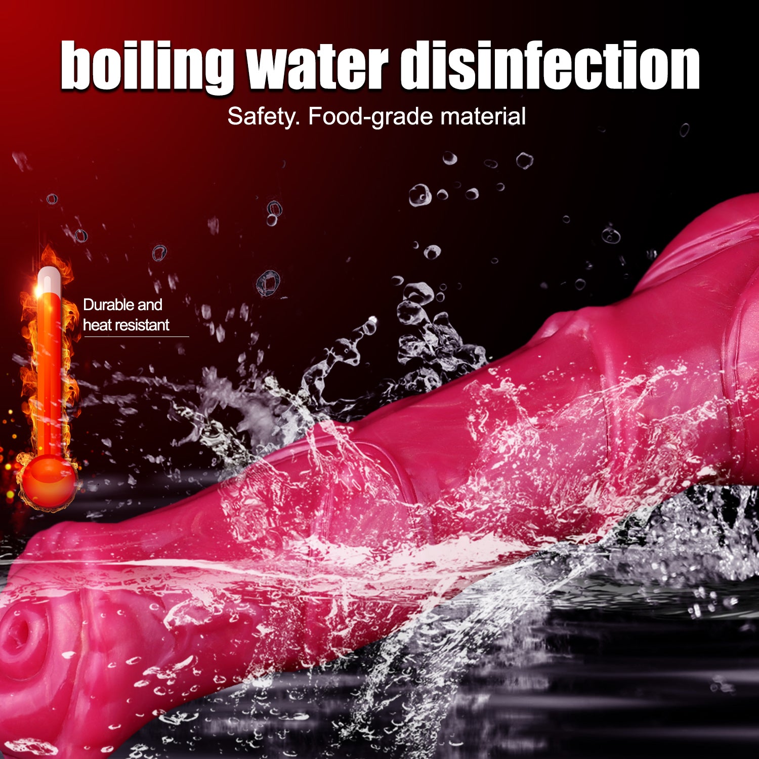 Horse Dildo 11 Inch Đỏ Phun Bơm Kỳ Ảo Hùng Vĩ