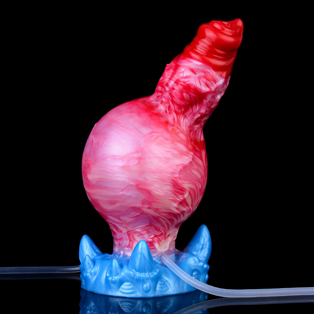 Dildo Chó Phồng 7 Inch Đỏ Fantasy Lạ Độc Đáo