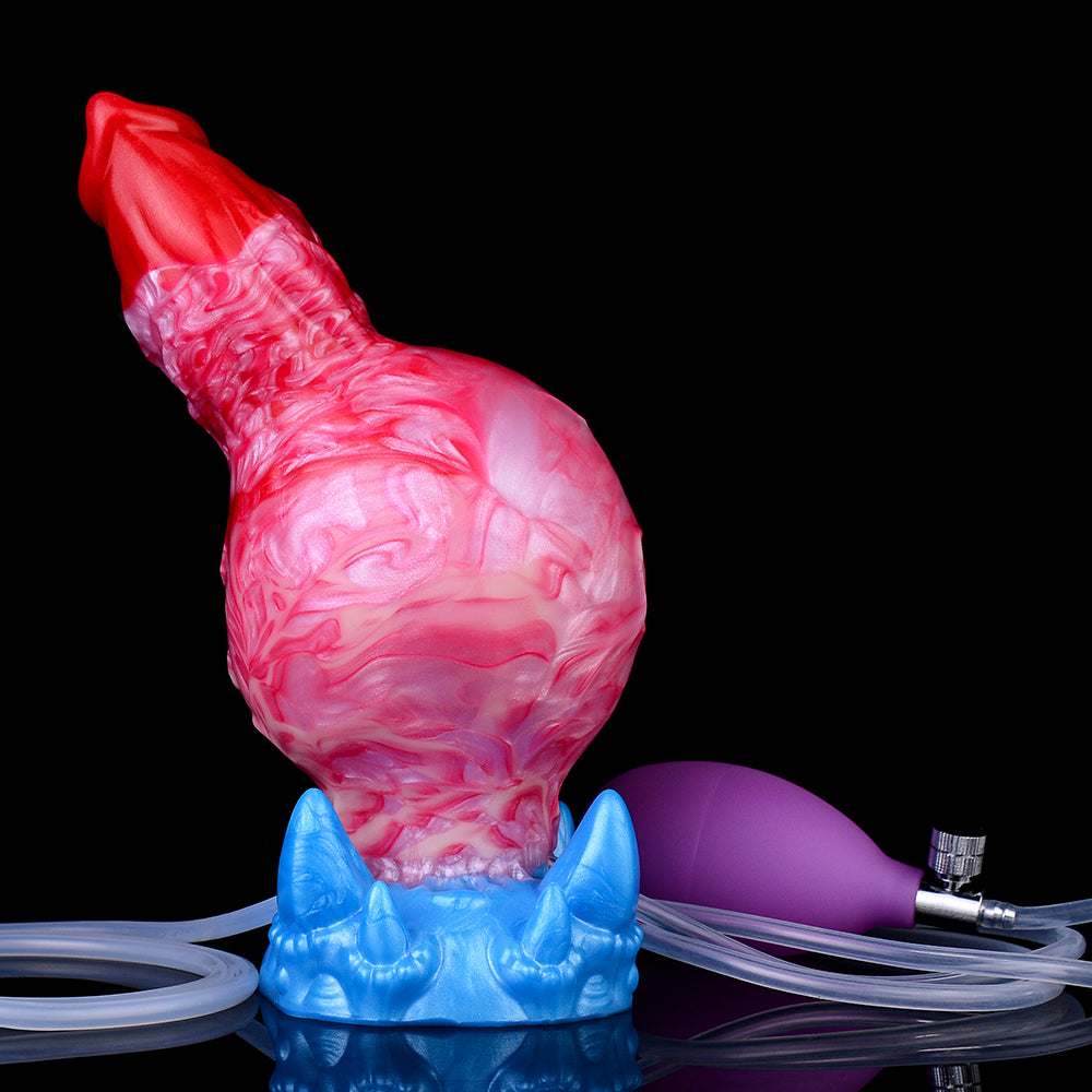 Dildo Chó Phồng 7 Inch Đỏ Fantasy Lạ Độc Đáo