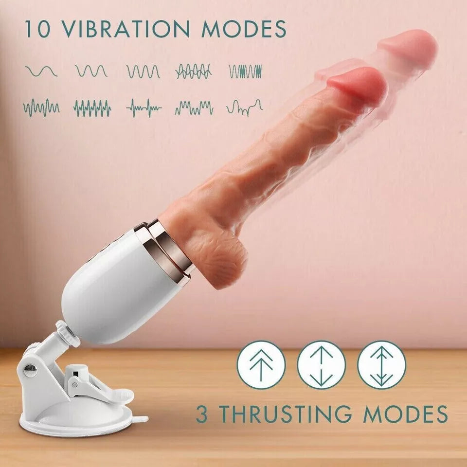 Dildo Tự Động Nóng Rung 10 Mạnh Mẽ