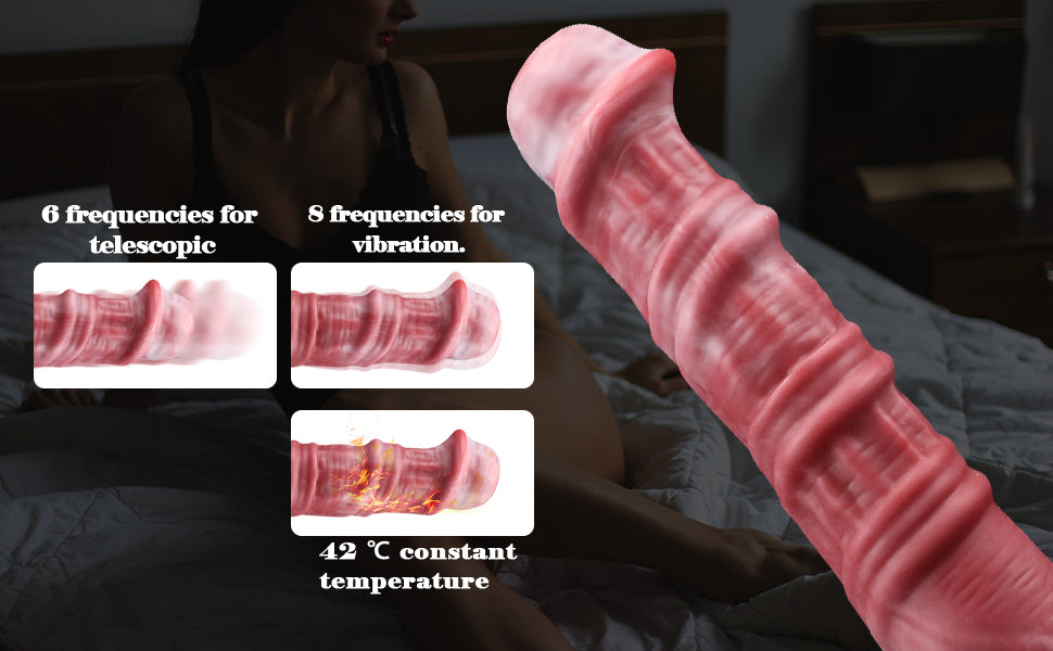 Dương Ngựa Đỏ Rung Remote Nóng Bỏng