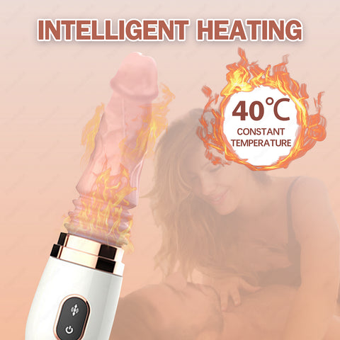Dildo Tự Động Thúc G-Spot Không Tay Rung Xuyên Thấu Mãnh Liệt