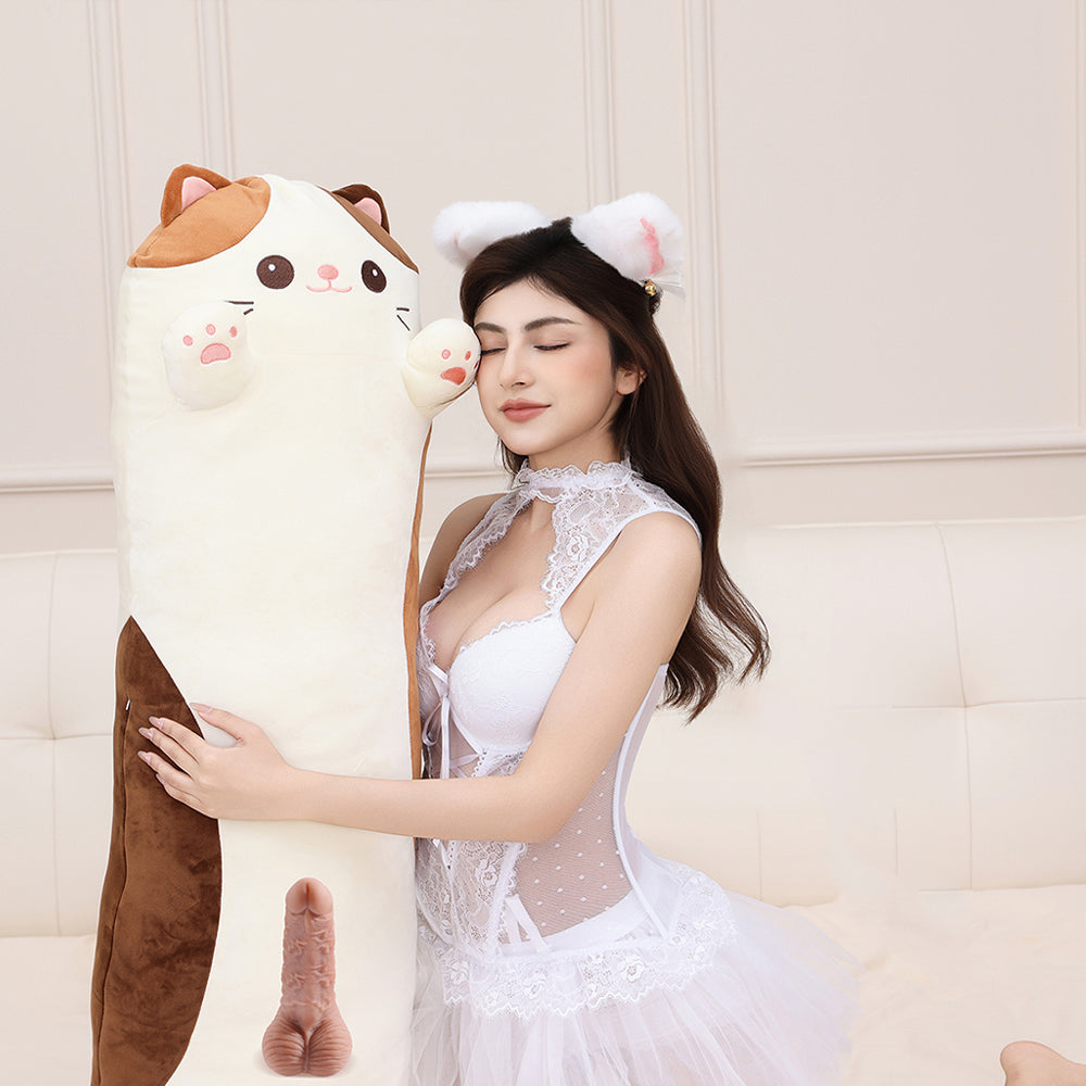 Gối Mèo Cat Pillow Dildo Máy Đẩy Bí Mật Thú Vị