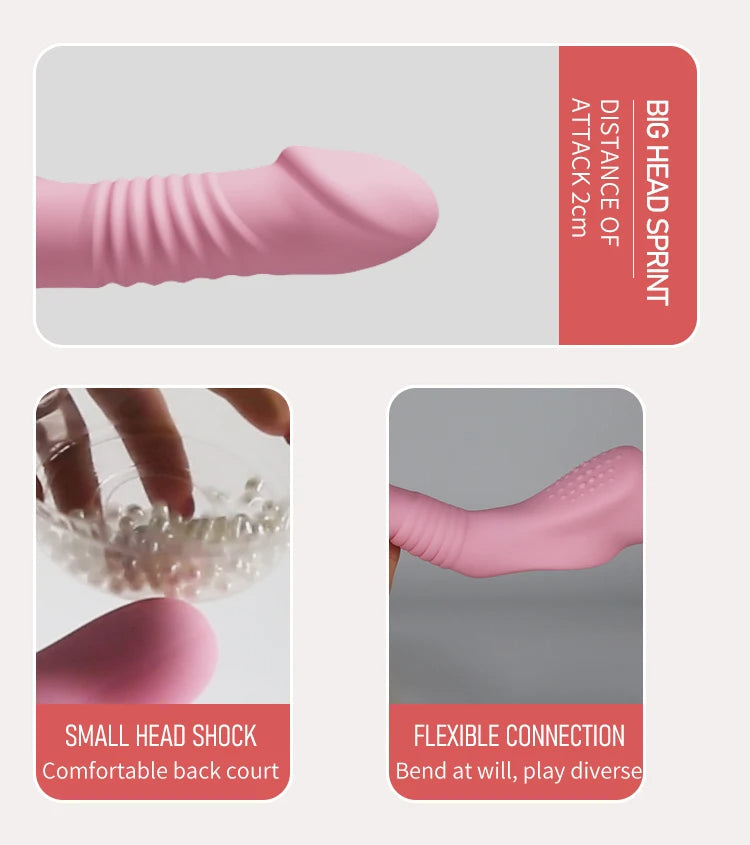 Dildo Đeo Tự Động Remote Đẩy Mạnh Không Dây