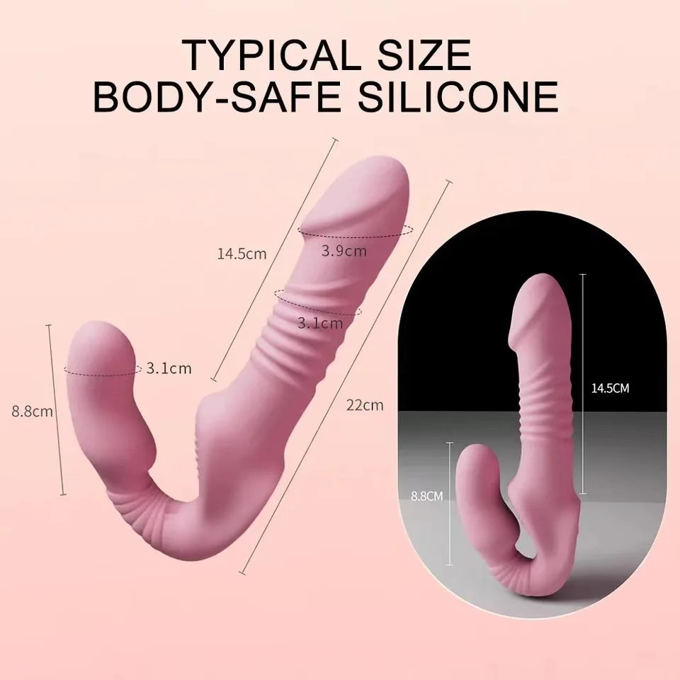 Dildo Đeo Tự Động Remote Đẩy Mạnh Không Dây