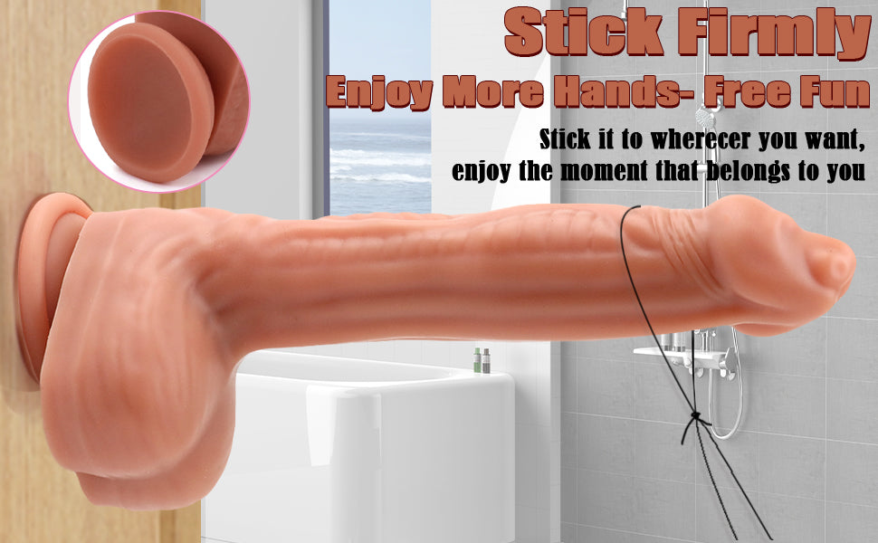Quái vật rung 9inch remote silicone khổng lồ điên cuồng