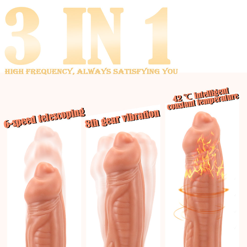 Quái vật rung 9inch remote silicone khổng lồ điên cuồng