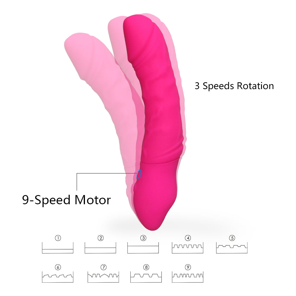 Dildo Electricity Silicone 9 Rung Thực Tế Mãnh Liệt