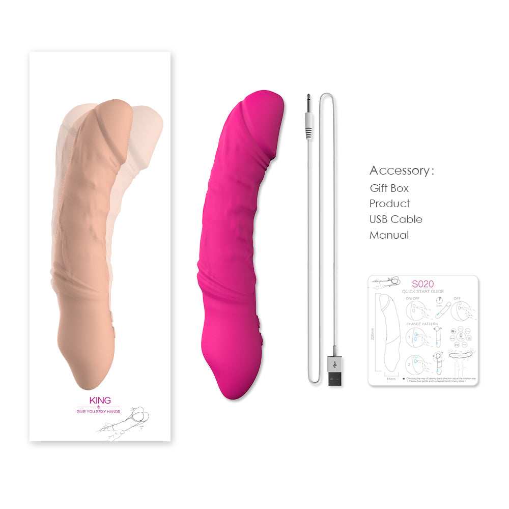 Dildo Electricity Silicone 9 Rung Thực Tế Mãnh Liệt