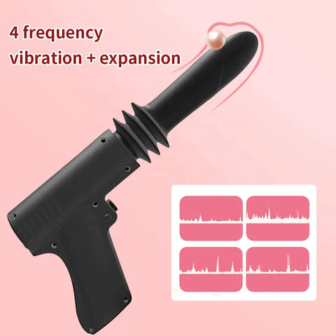 Dildo Gun Thrusting Rung Phun Nước Nữ Đa Năng Siêu Đỉnh