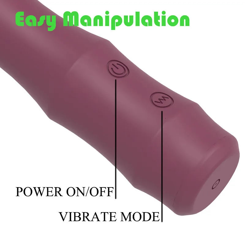 Insert vibrator tím silicone waterproof massage G-spot kín đáo