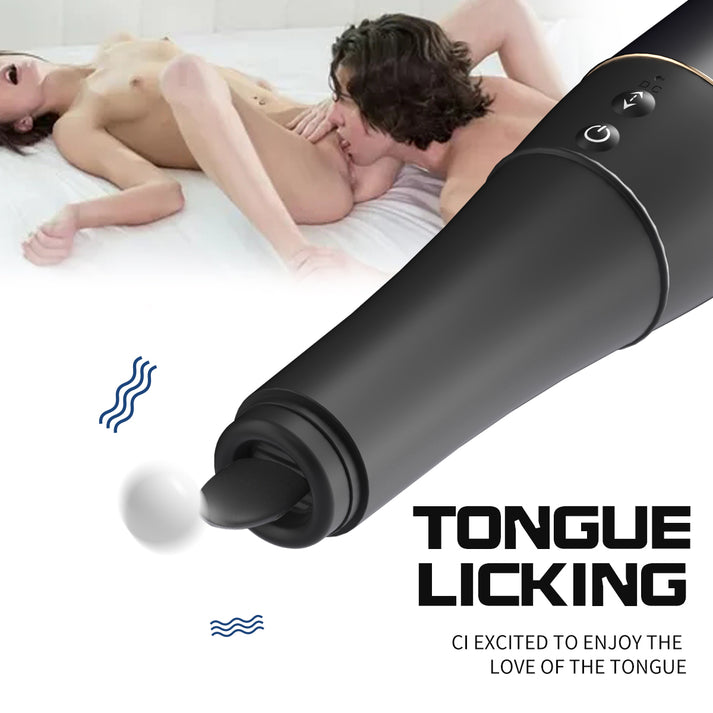 Dildo Bóng Chày Rung Đẩy Liếm USB Kín Đáo Đỉnh Cao