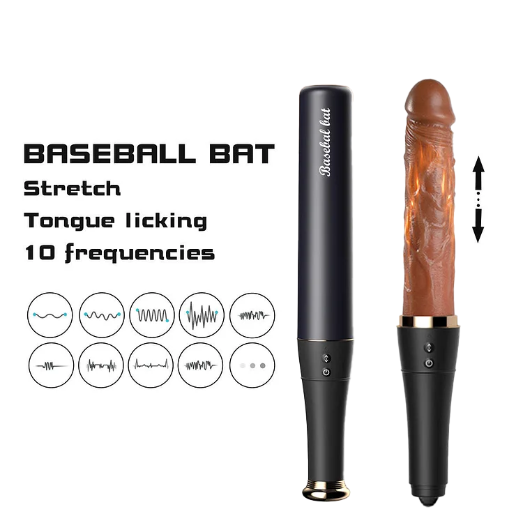 Dildo Bóng Chày Rung Đẩy Liếm USB Kín Đáo Đỉnh Cao