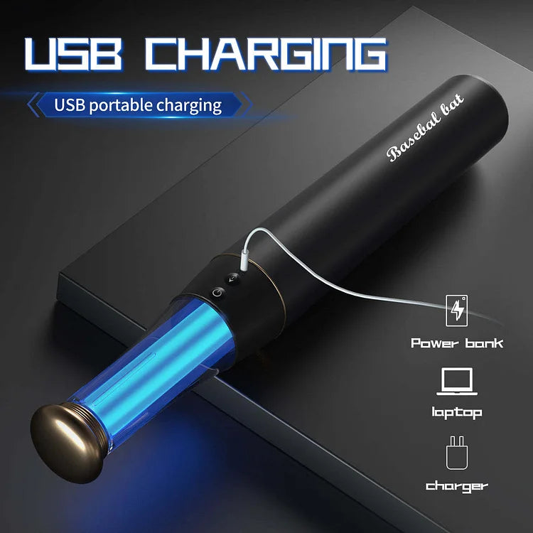Dildo Bóng Chày Rung Đẩy Liếm USB Kín Đáo Đỉnh Cao