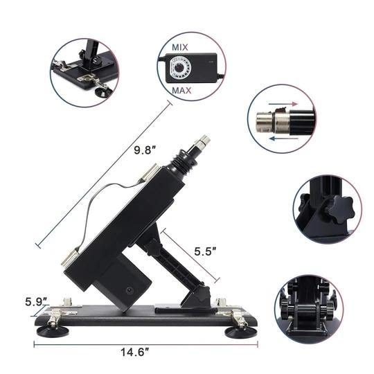 Máy tự động 2 dildo đen trắng thông minh ảo tưởng thỏa mãn