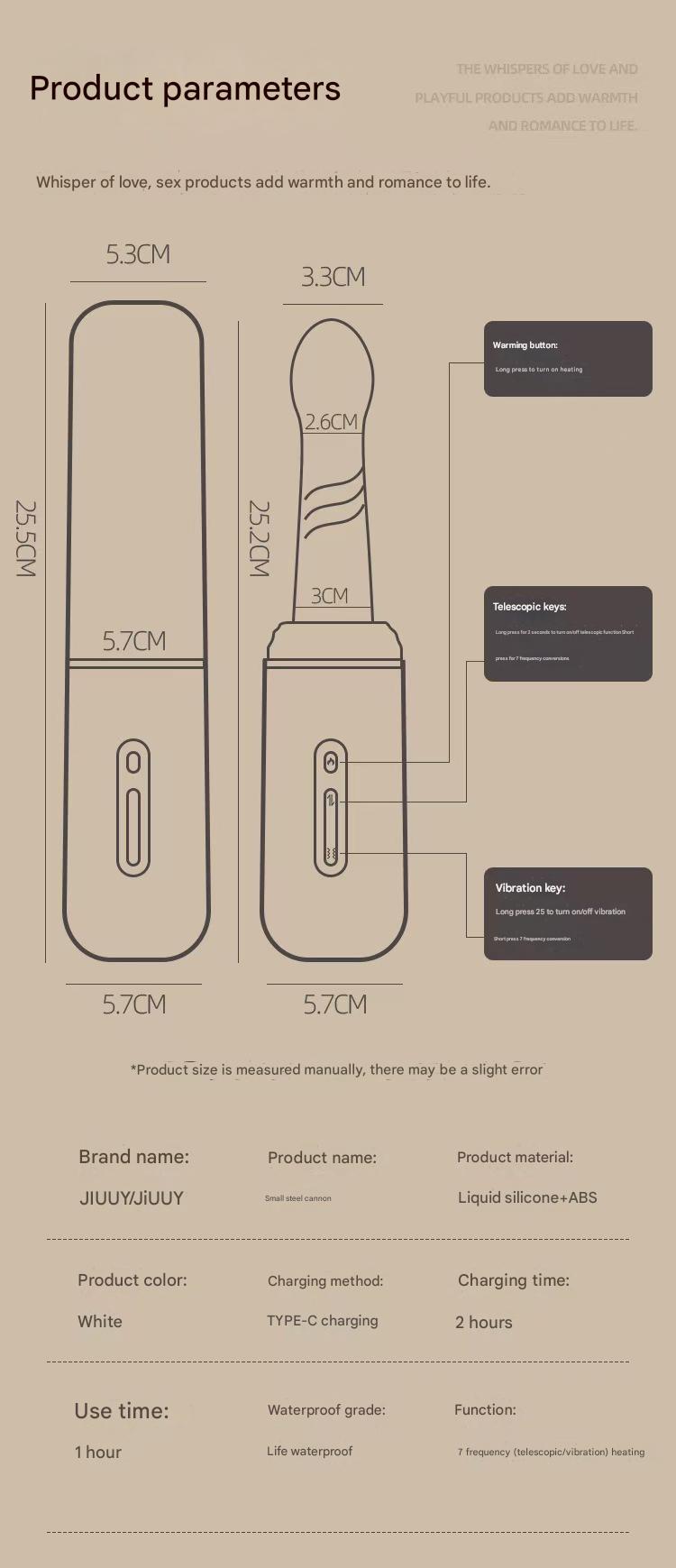 Máy Tự Sướng Trắng Nóng TYPE-C Silicone Bền 1 Giờ
