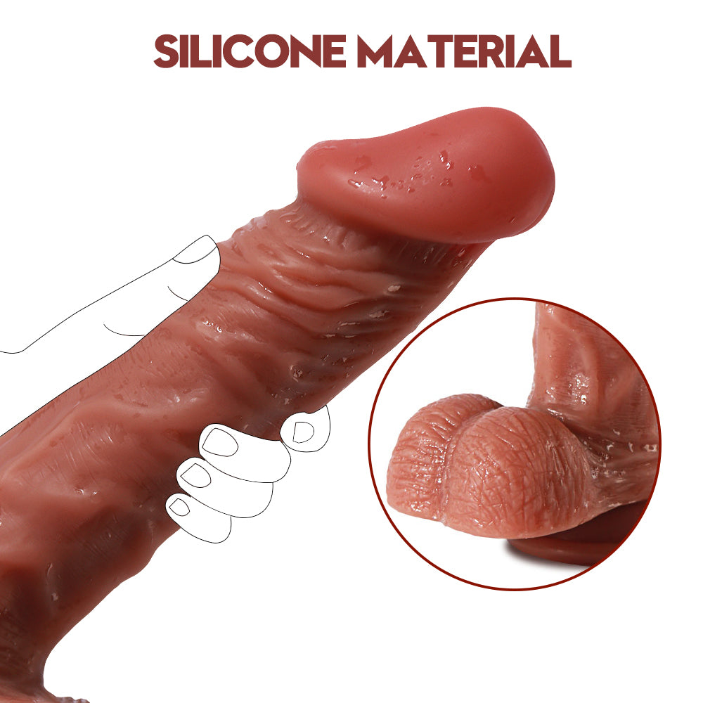 Dildo Silicone Gân Thịt 19cm Sướng Như Thật Dildo Silicone Gân Thịt 19cm Sướng Như Thật