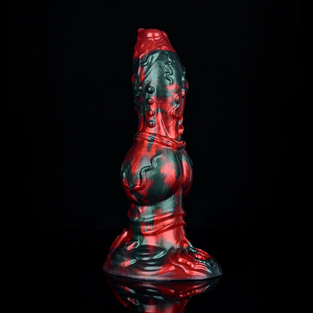 Dildo Knot Chó 9'' Đỏ Giáng Sinh Thú Tính Siêu Khủng