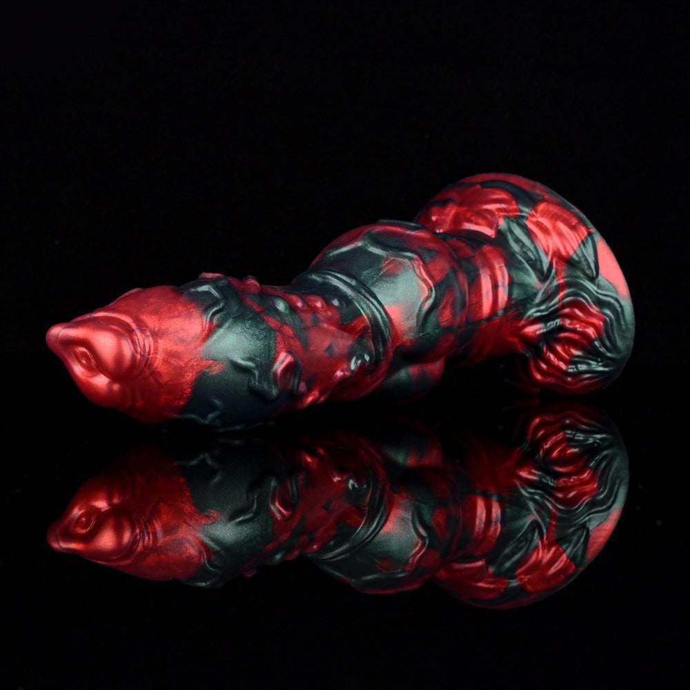Dildo Knot Chó 9'' Đỏ Giáng Sinh Thú Tính Siêu Khủng