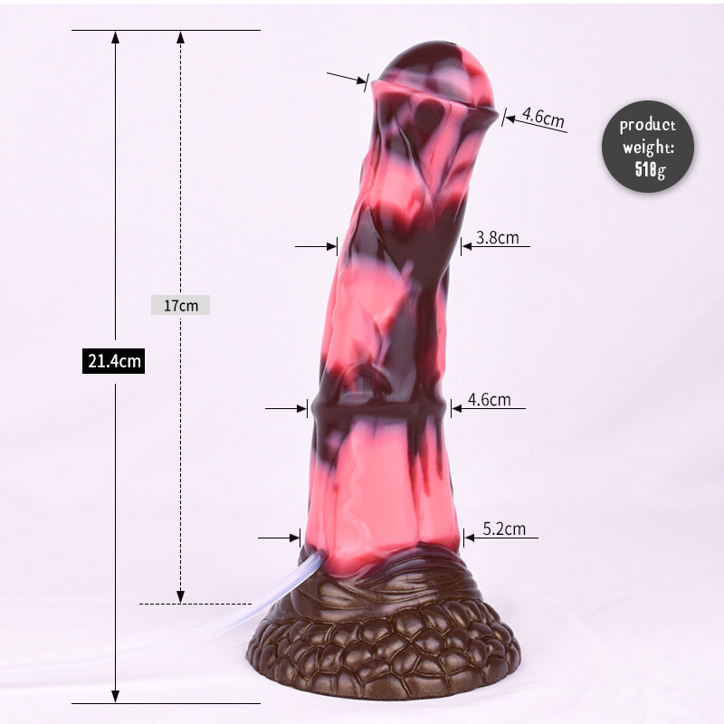 Ngựa 8 Inch Silicone Phun Siêu Thật 20cm Đam Mê