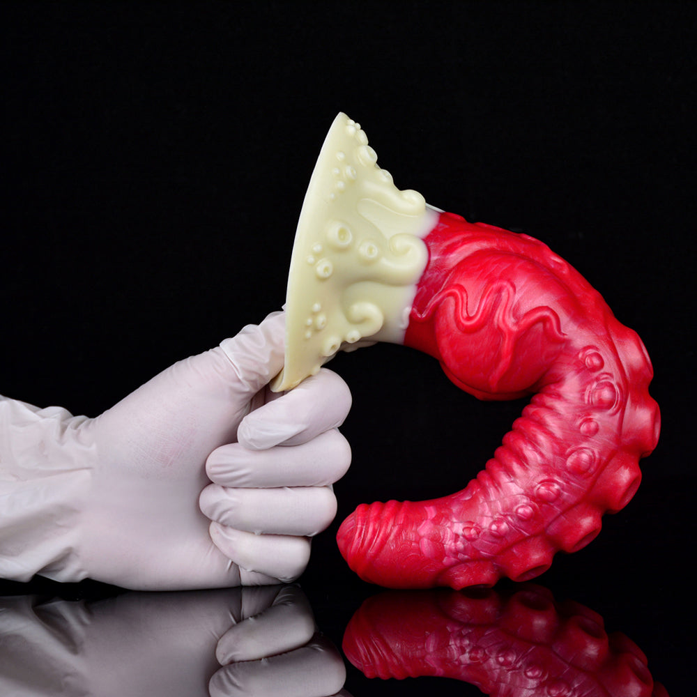 Monster Tentacle Knot Dildo Đỏ 9Inch Khủng Khiếp