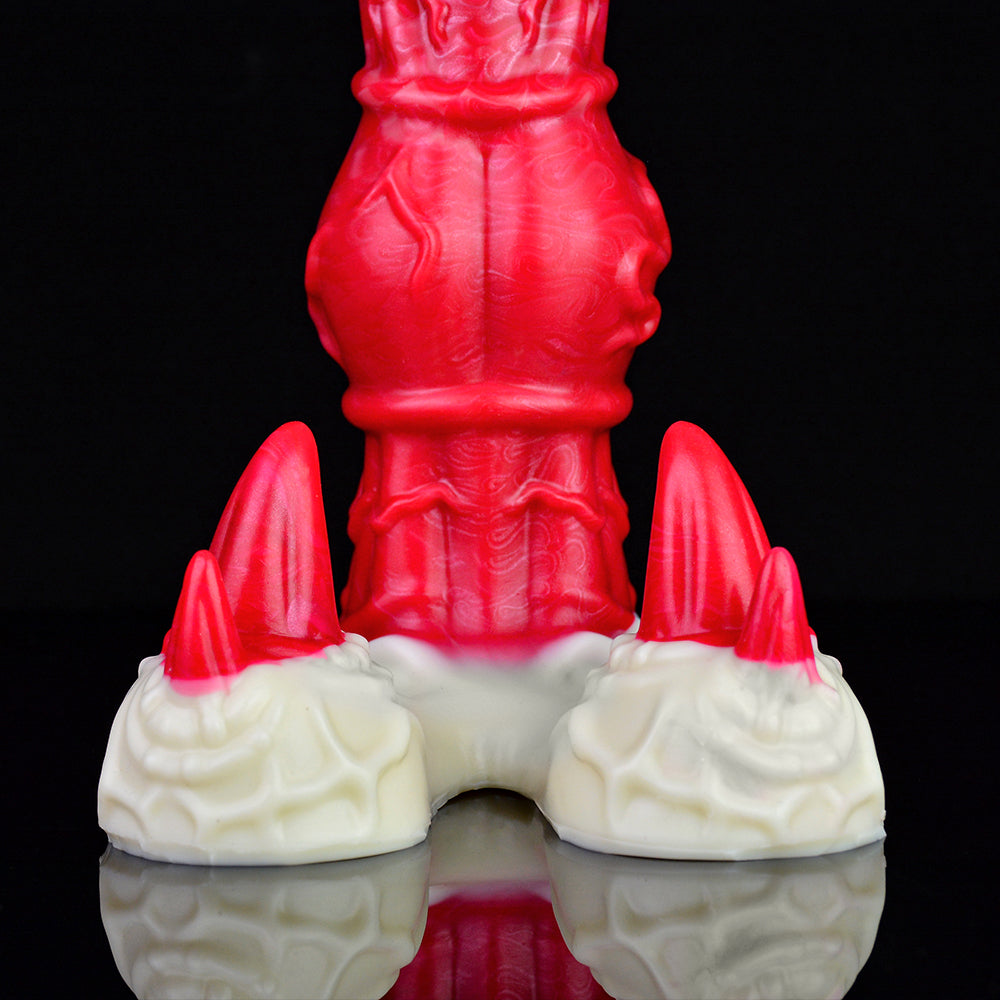 Dildo Ngựa Đỏ 25cm Nanh Vuốt Đáy Lớn Mạnh