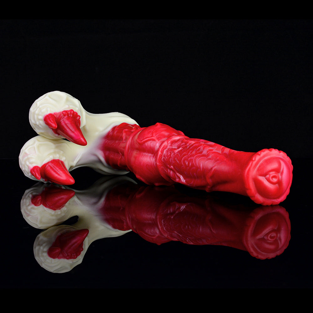 Dildo Ngựa Đỏ 25cm Nanh Vuốt Đáy Lớn Mạnh