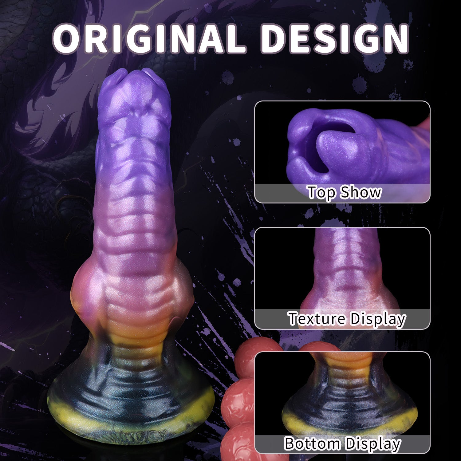 Alien Ovipositor Dildo Silicone Đẻ Trứng Fantasy Siêu Thực