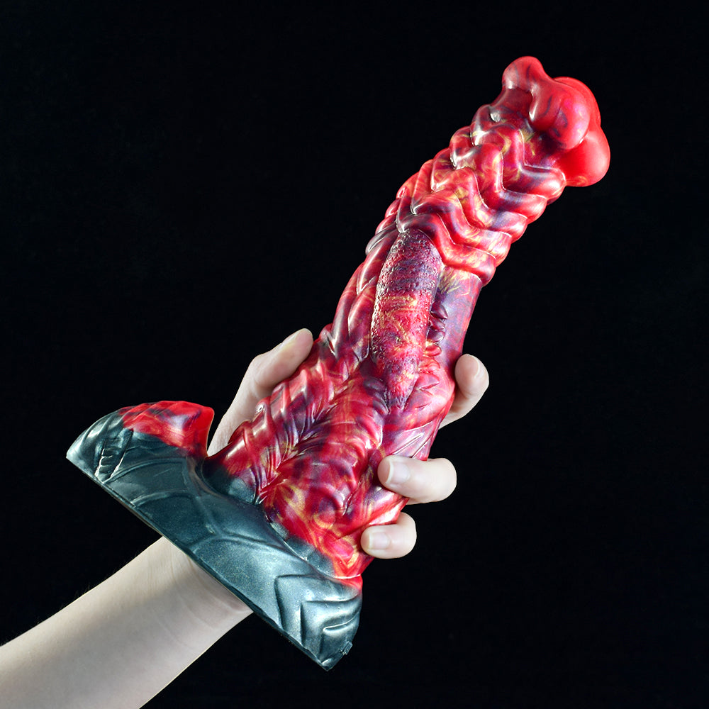 Horse Dildo Red Lava 23cm Quái Vật Dung Nham
