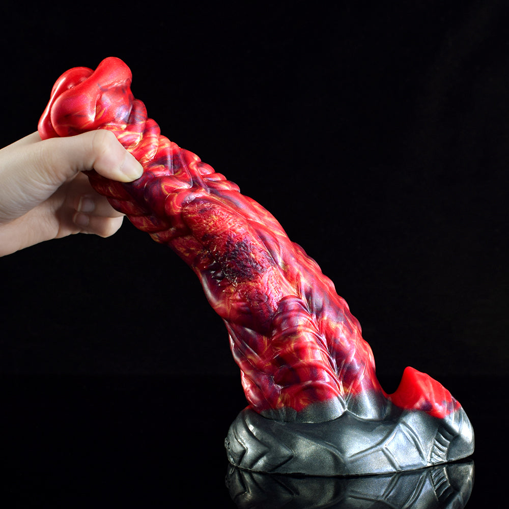 Horse Dildo Red Lava 23cm Quái Vật Dung Nham