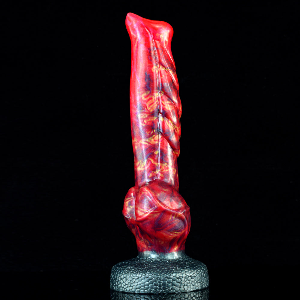 Wolf Dildo Đỏ Lửa 23cm Gân Guốc Hoang Dã Thực Tế
