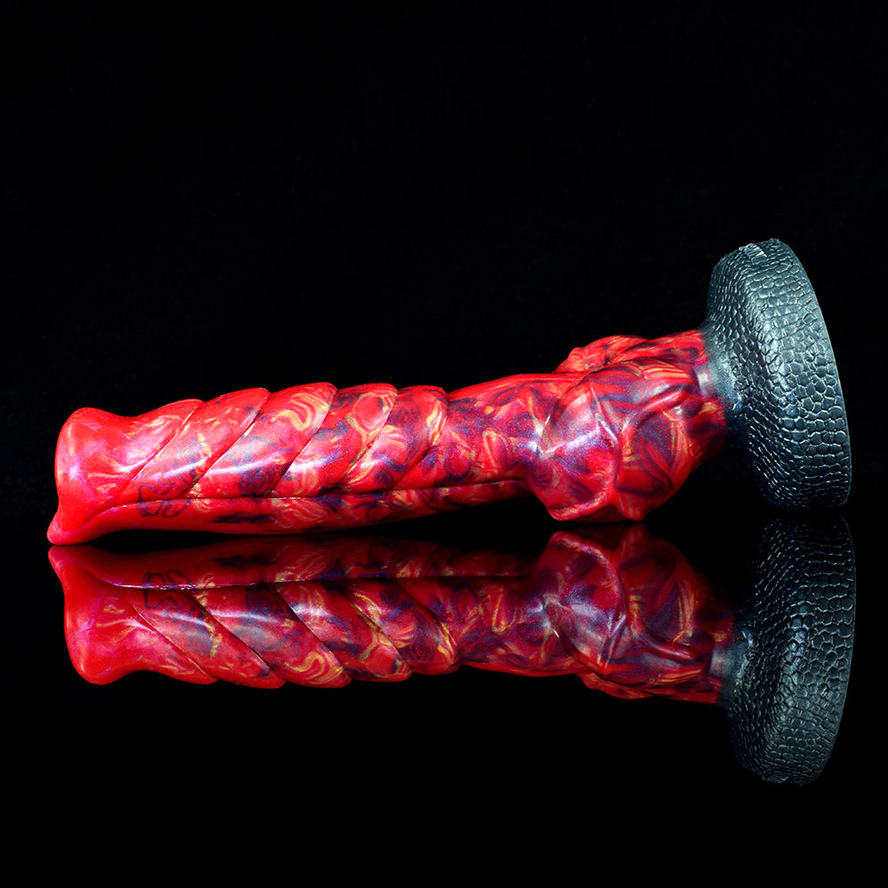 Wolf Dildo Đỏ Lửa 23cm Gân Guốc Hoang Dã Thực Tế