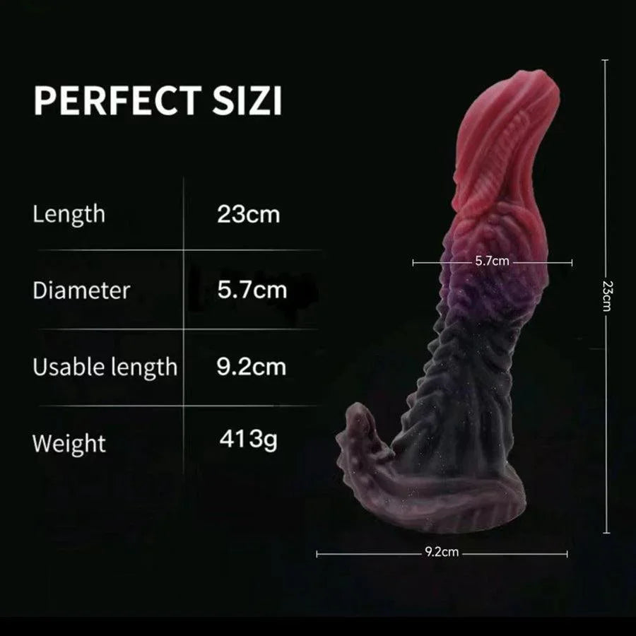 Dragon Dildo 9 Inch Gai Xù Khủng Fantasy Siêu Lớn