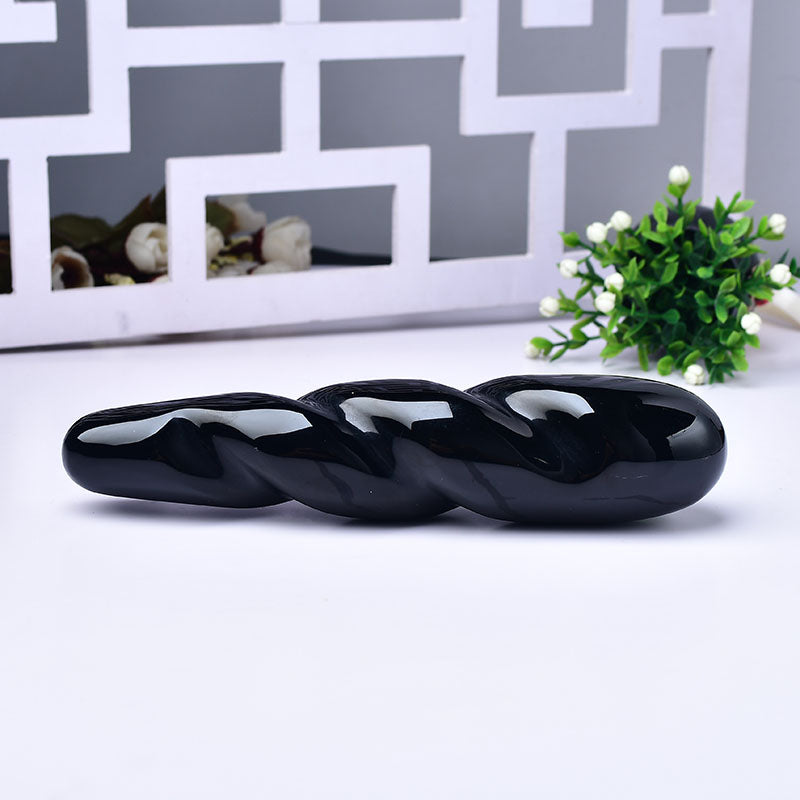 Que Massage Obsidian Lõm Lồi Trơn Tru Kích Thích Đỉnh