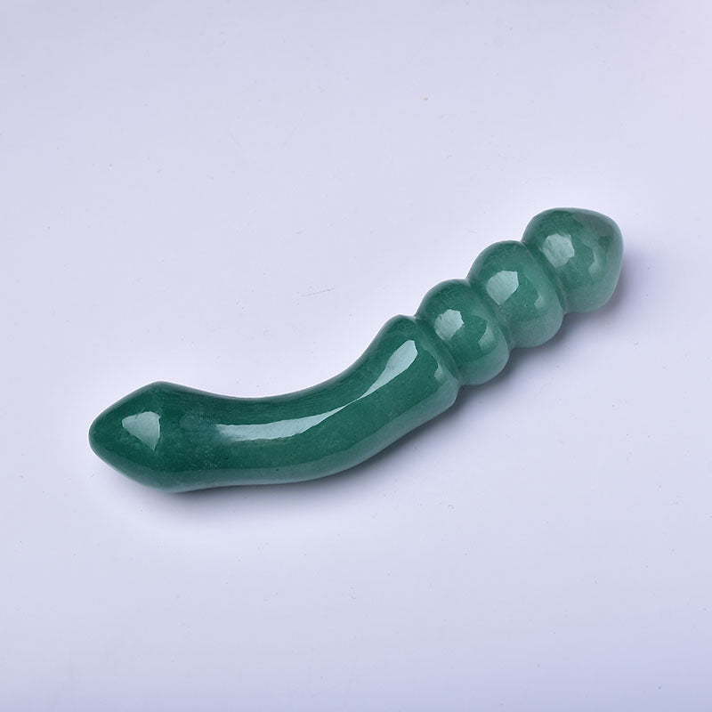 Green Aventurine crystal dildo cong G-spot ngọc thăng hoa