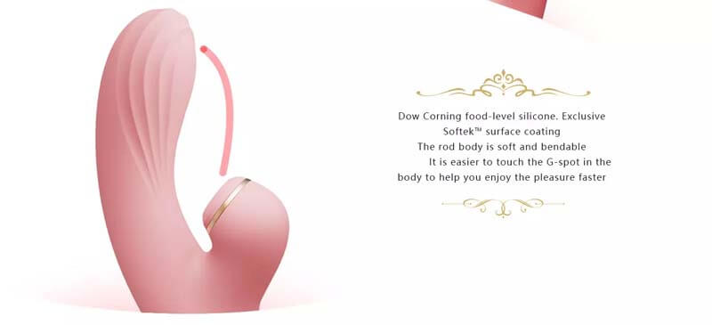 Zalo Rose Rabbit Vibrator G-spot Clit Siêu Mạnh Mẽ