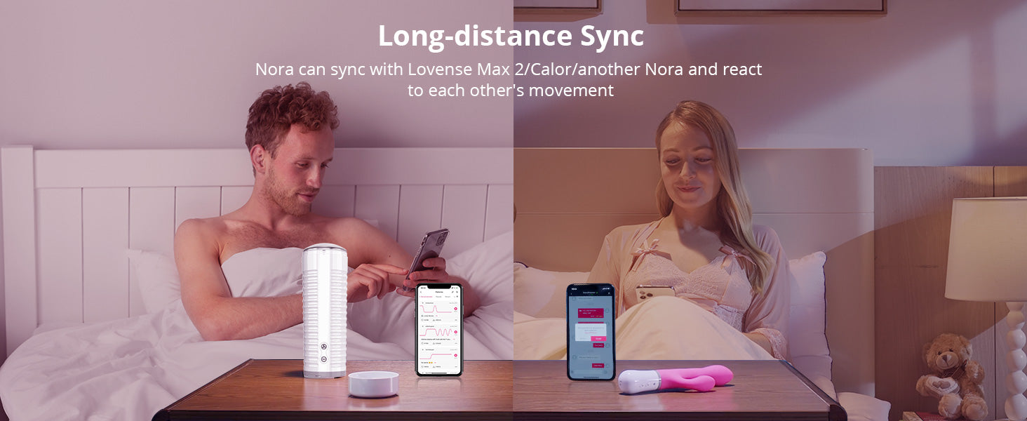 Máy Rung Nora Lovense Rabbit APP Điều Khiển Gáy Điểm G Siêu Sướng