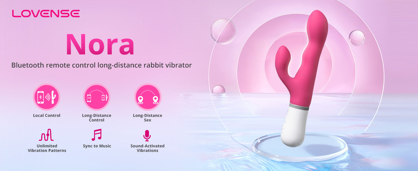Máy Rung Nora Lovense Rabbit APP Điều Khiển Gáy Điểm G Siêu Sướng