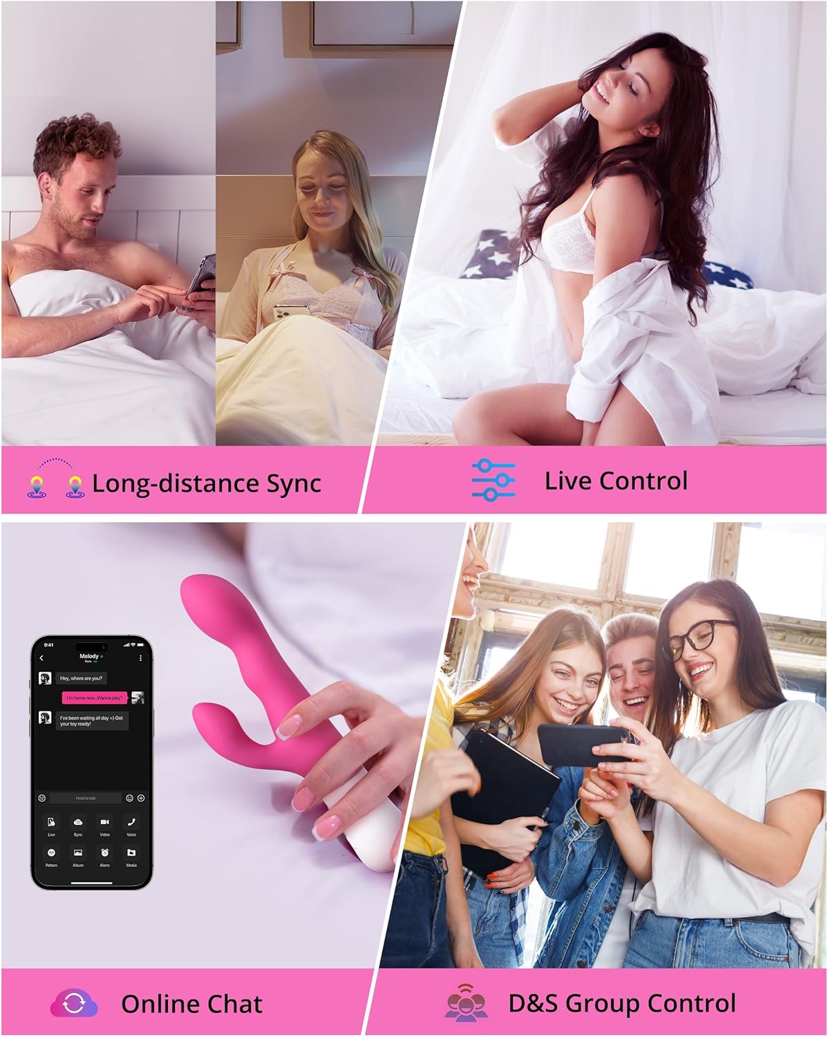 Nora Lovense Rabbit Thỏa Mãn Gáy Âm Đạo APP