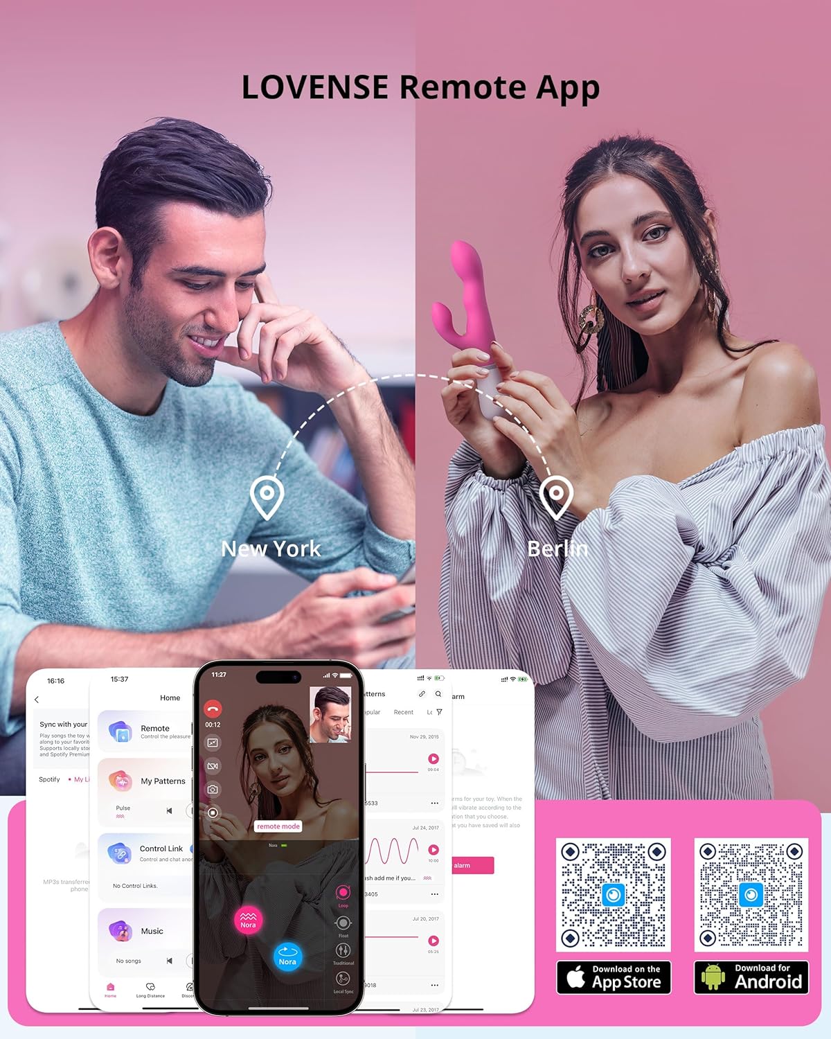 Nora Lovense Rabbit Thỏa Mãn Gáy Âm Đạo APP