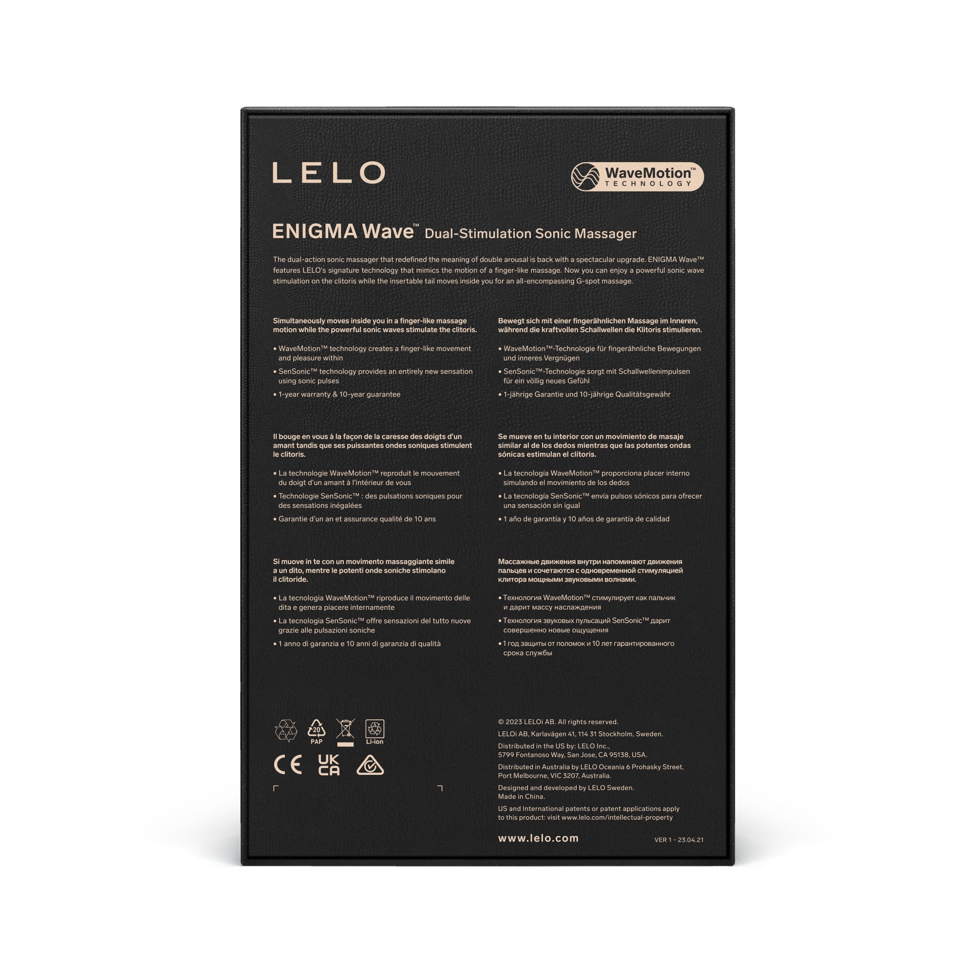LELO ENIGMA Wave Sóng Âm Kích Thích Kép Siêu Sướng