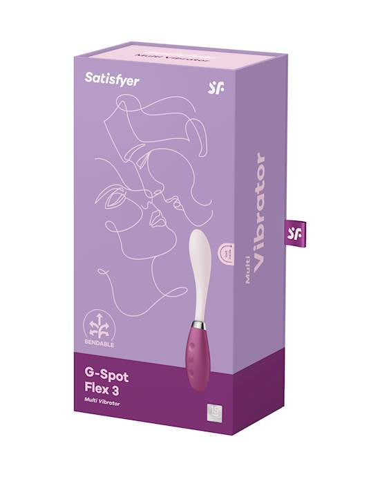 Satisfyer G-spot Flex 3 Uốn Cong Hồng Xám Đa Năng Sướng