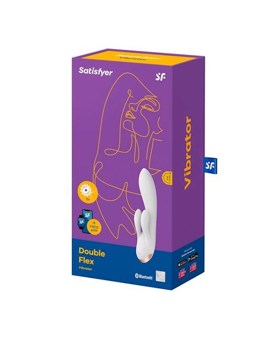 Máy Rung Satisfyer Double Flex Rabbit App Linh Hoạt Đôi