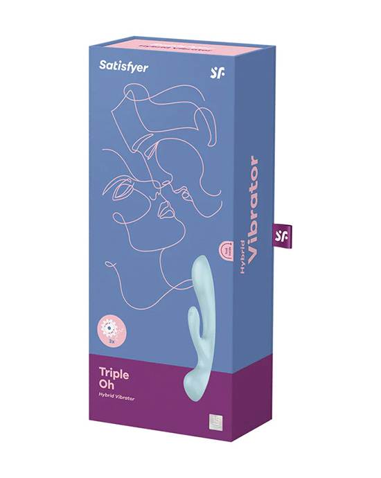 Satisfyer Triple Oh wand rabbit kích thích âm vật G-spot