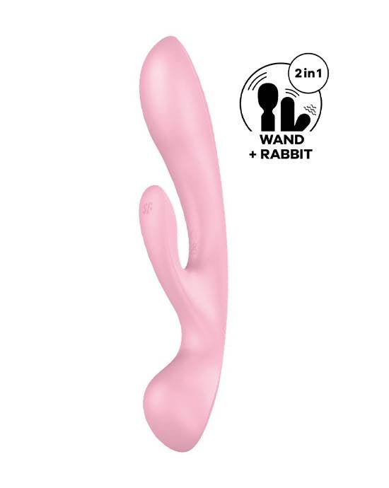 Satisfyer Triple Oh Rabbit Wand Âm Vật G-spot 3 Motor