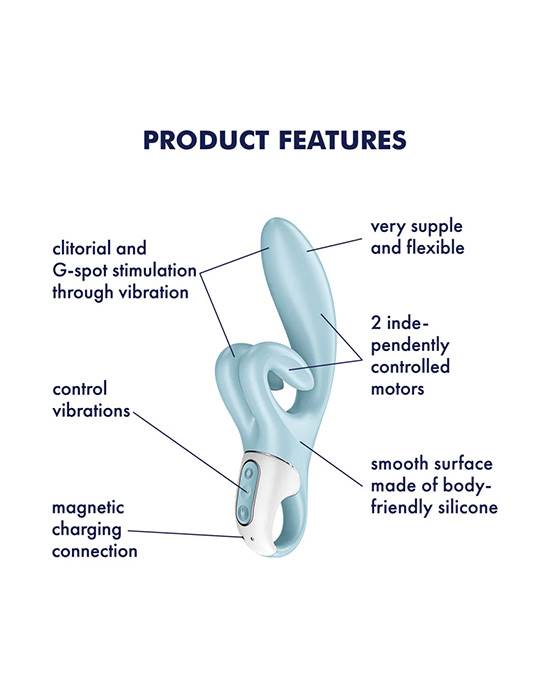 Satisfyer Rabbit Touch Me G-Clit Linh Hoạt Đỉnh Cao Thỏ Rung