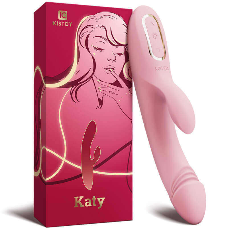 KissToy Katy Dildo Nóng Rung Dual Stim Thực